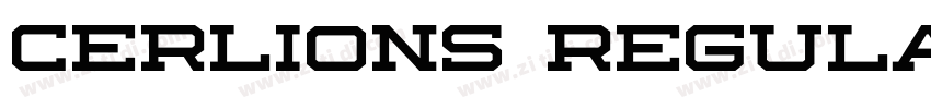 Cerlions Regular字体转换